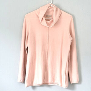 Calvin Klein Sweater Size Medium Blush Pink Turtle Neck Barbie Preppy Pastel